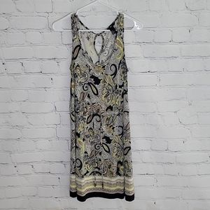 H&M Multi Color Dress with Waist Tie